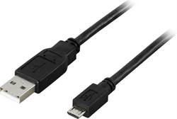 Deltaco USB Cable - 1 m - A-micro B